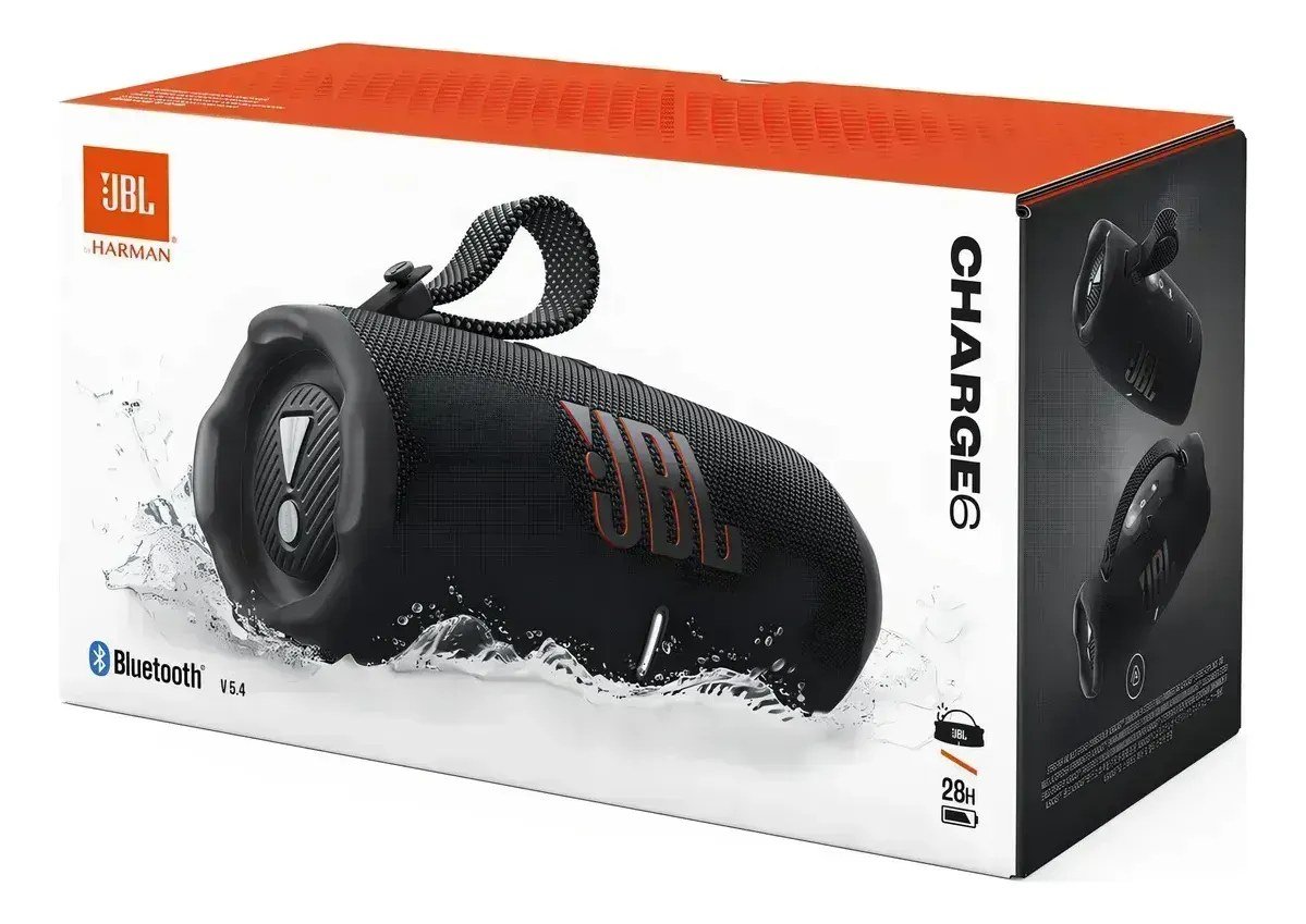 JBL Charge 6 Bocina Bluetooth Portatil Negra - Image 3