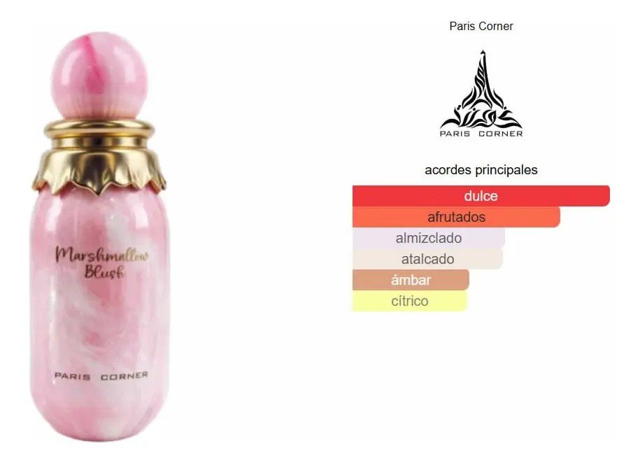 Paris Corner Marshmallow Blush Eau de Parfum 100ml Mujer - Image 4